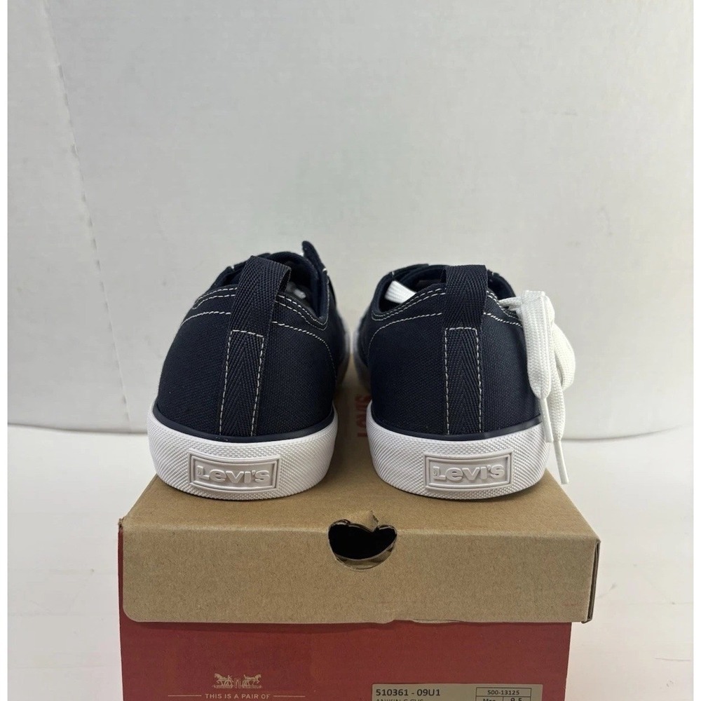 Levi's Men's Anikin Canvas Sneakers Shoes Navy Size 10M BRAND NEW - Picture 3 of 6